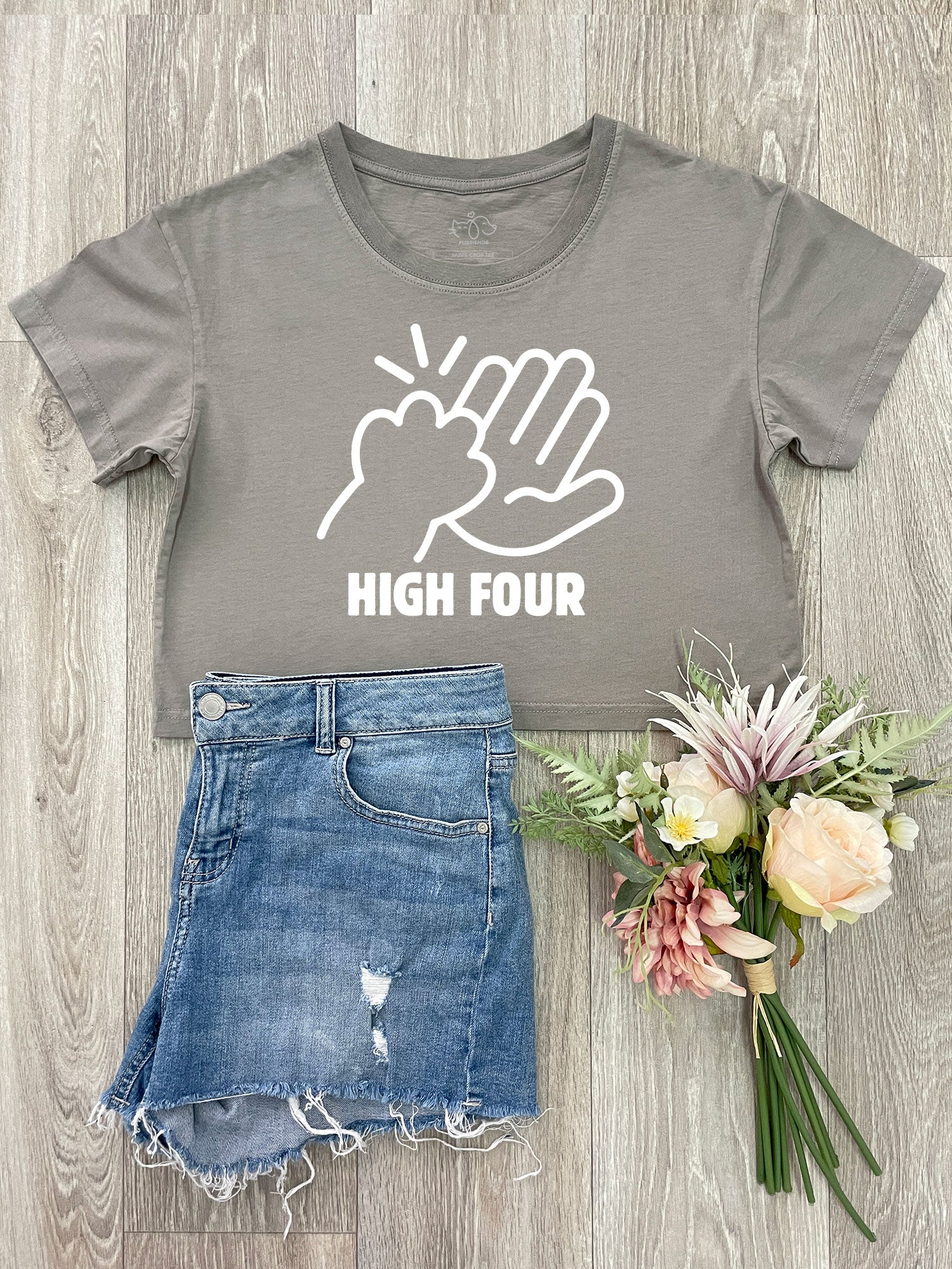 High Four Annie Crop Tee