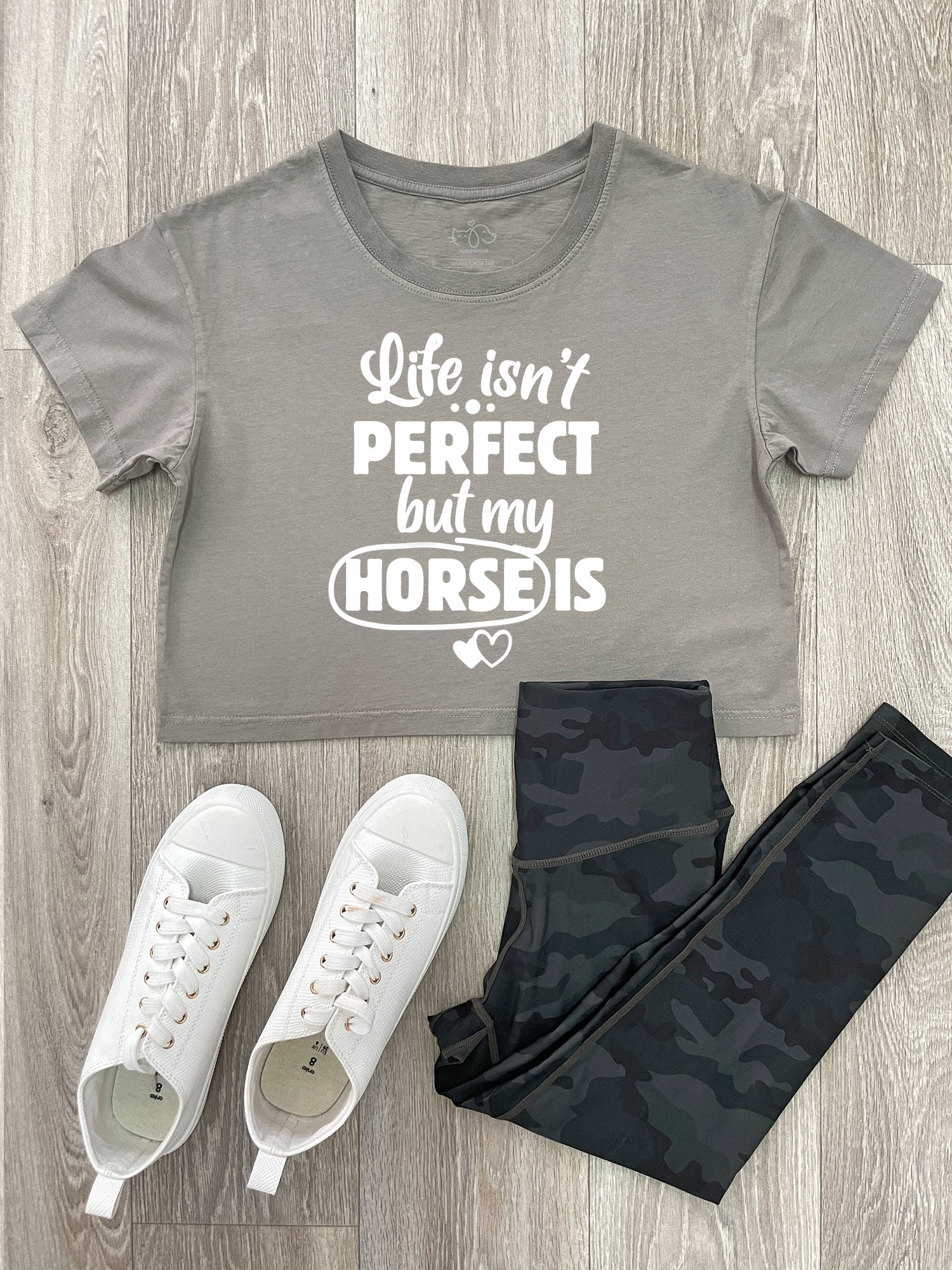 Life Isn't Perfect, But My Horse Is Annie Crop Tee