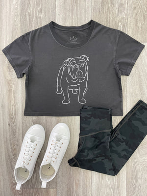 British Bulldog Annie Crop Tee