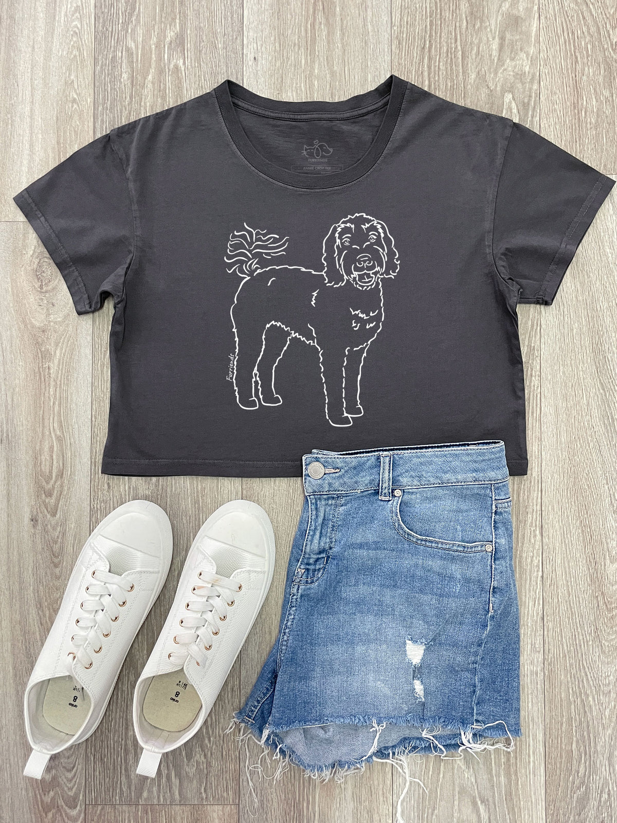 Labradoodle Annie Crop Tee