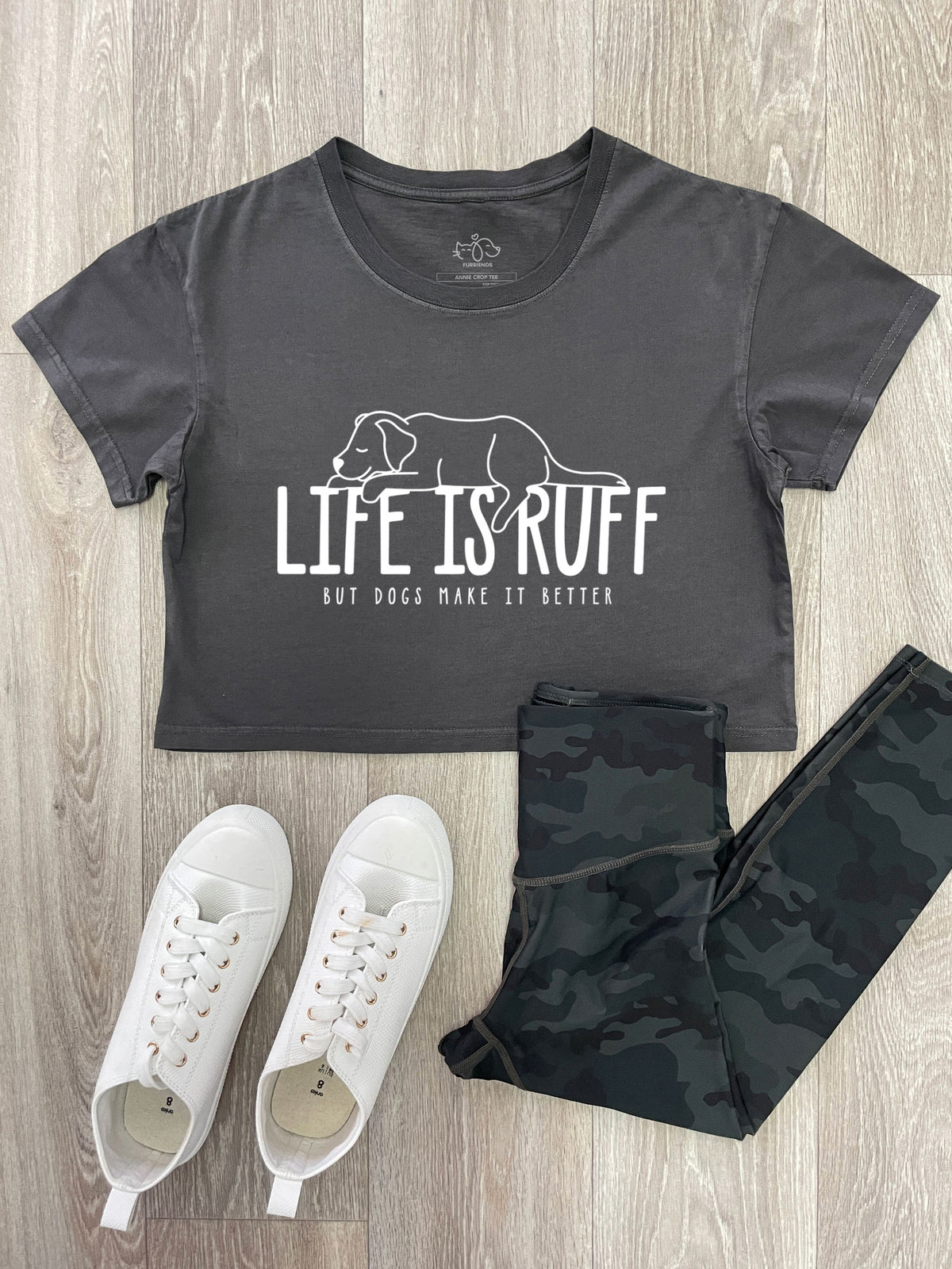 Life Is Ruff Annie Crop Tee