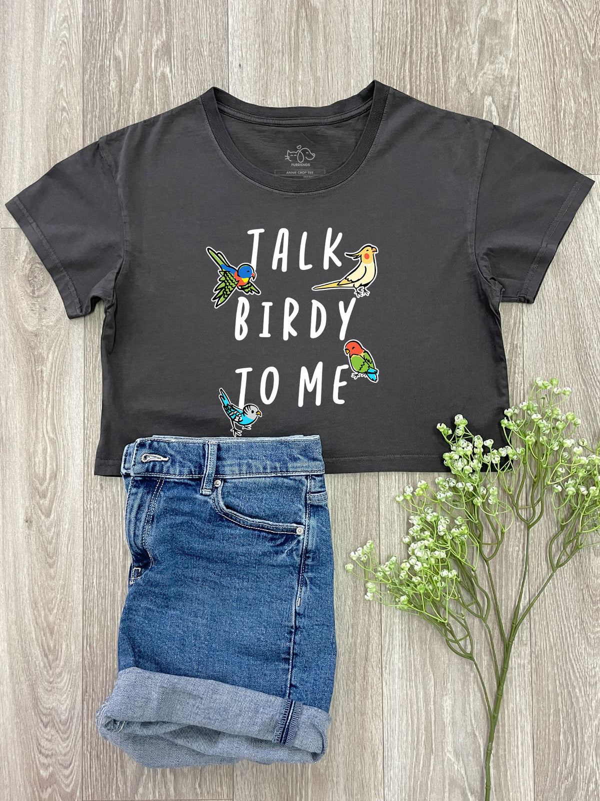 Talk Birdy To Me Annie Crop Tee