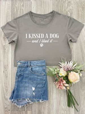 I Kissed A Dog And I Liked It Annie Crop Tee