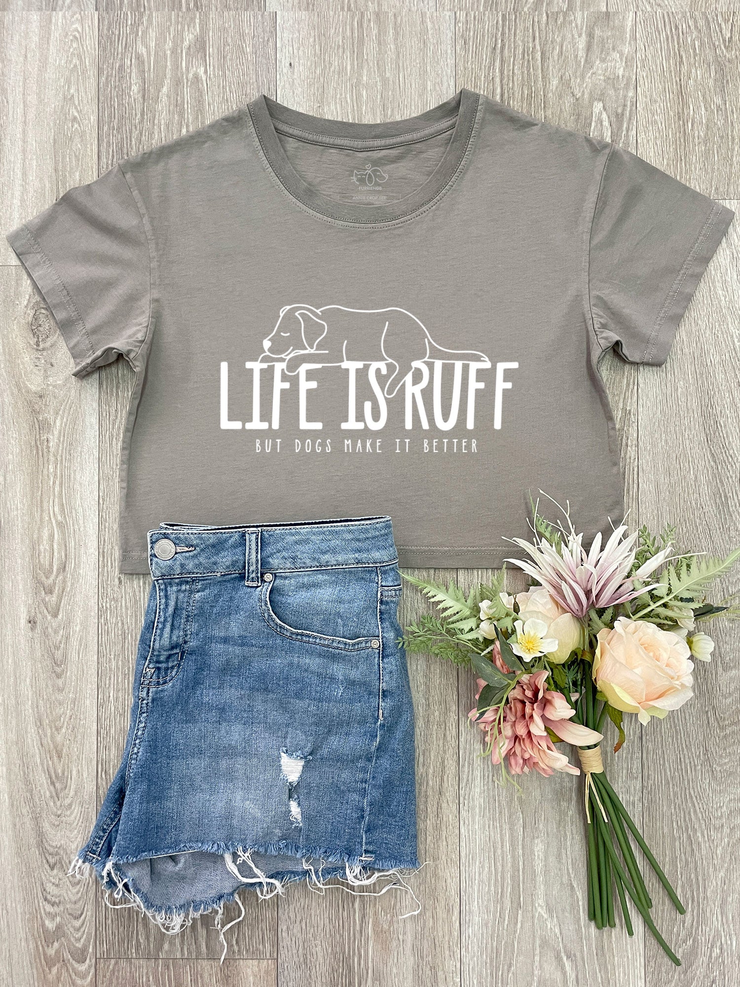 Life Is Ruff Annie Crop Tee