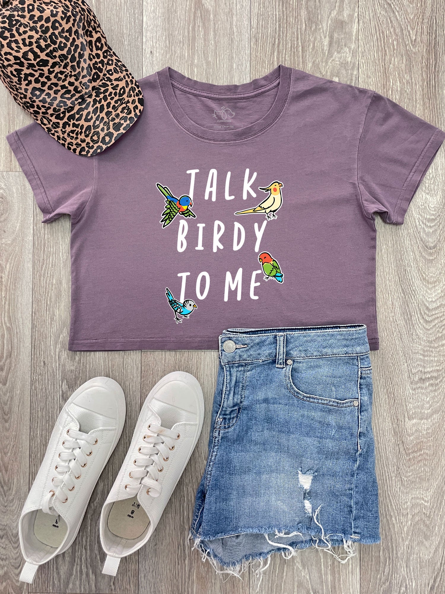 Talk Birdy To Me Annie Crop Tee