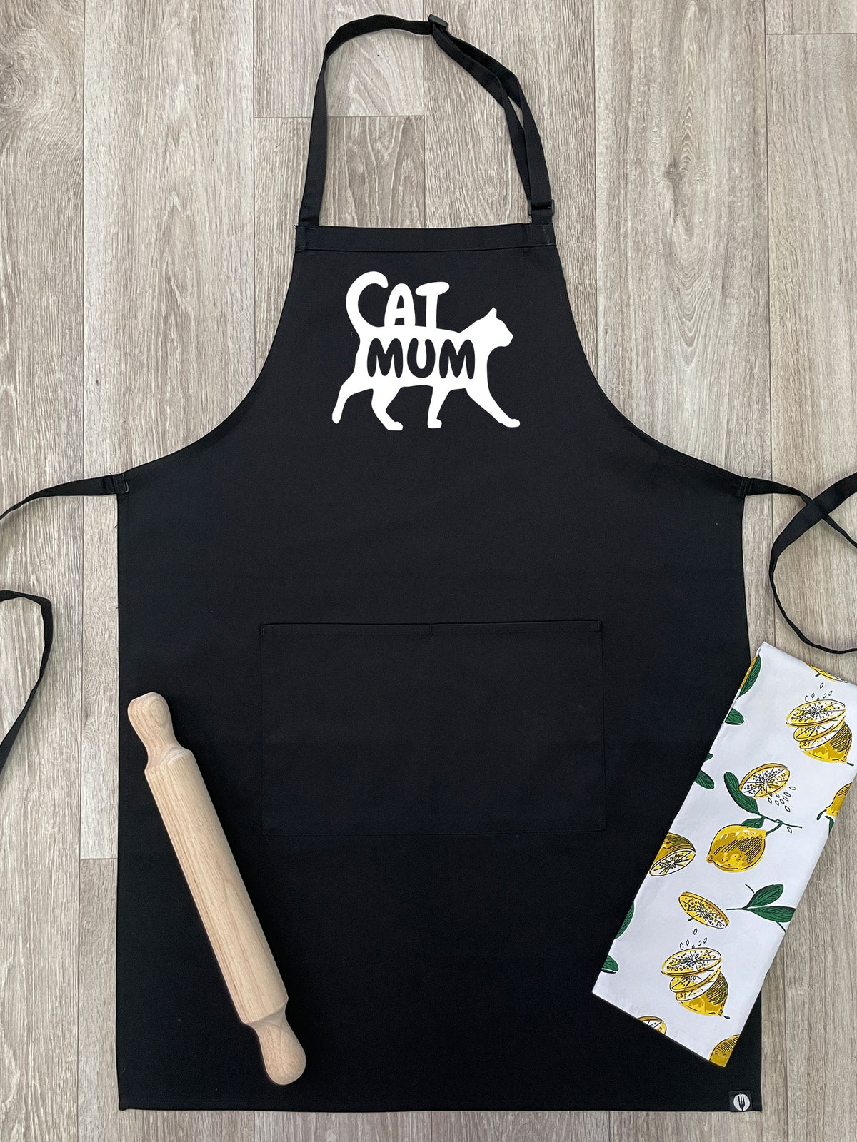 Cat Mum Silhouette Bib Apron