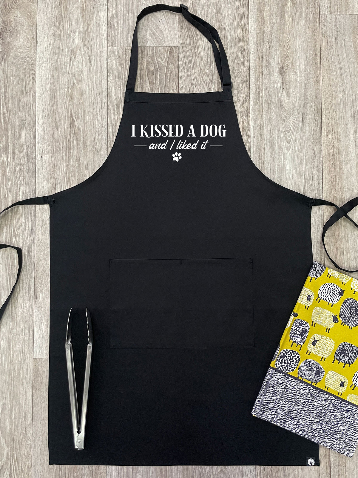 I Kissed A Dog And I Liked It Bib Apron