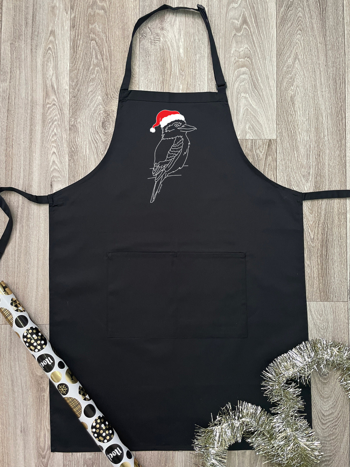 Kookaburra Christmas Edition Bib Apron