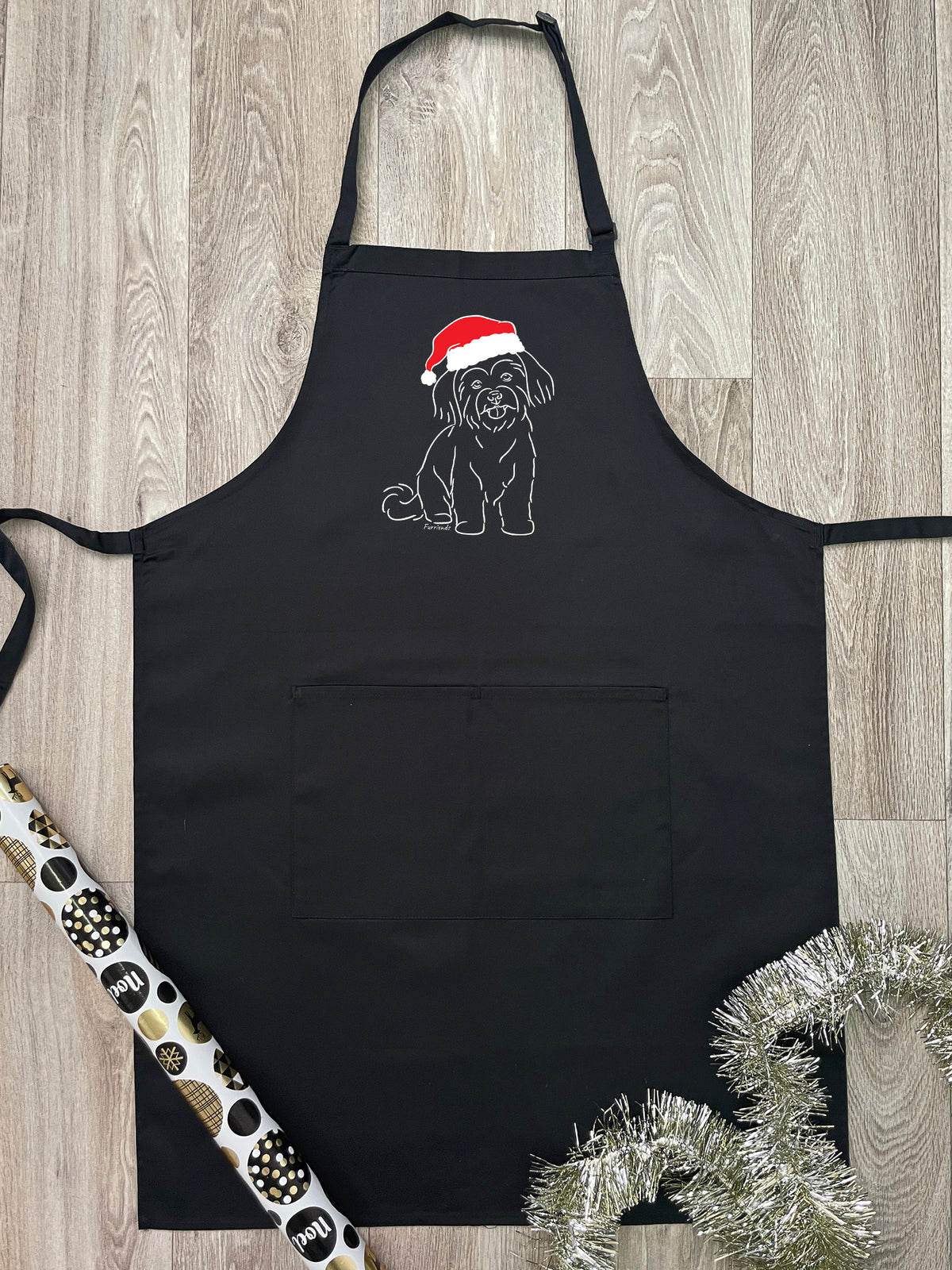 Maltese Terrier Christmas Edition Bib Apron