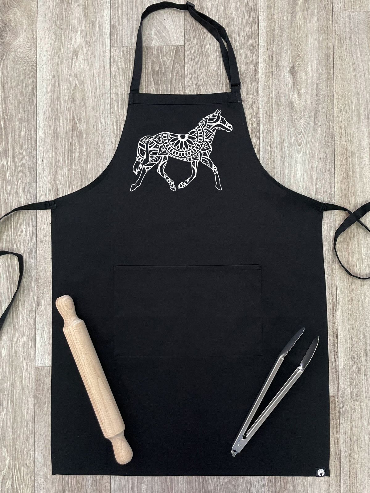 Horse Mandala Bib Apron