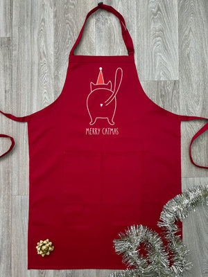 Catmas Greetings Bib Apron