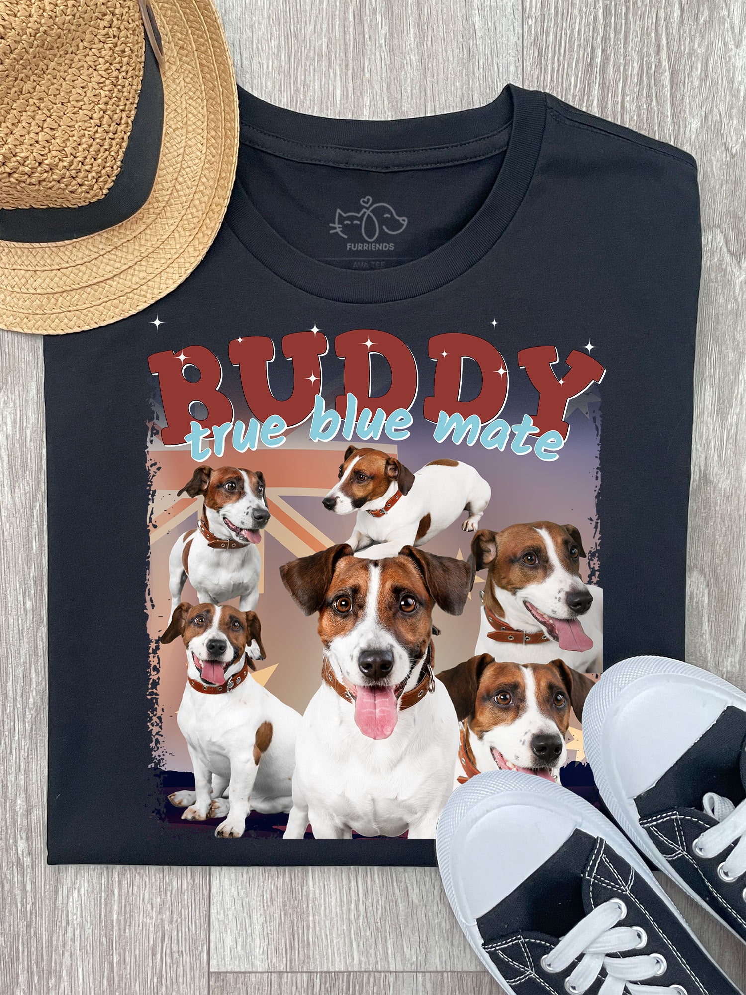 Customisable Pet Photo - Australian Theme Ava Women's Regular Fit Tee