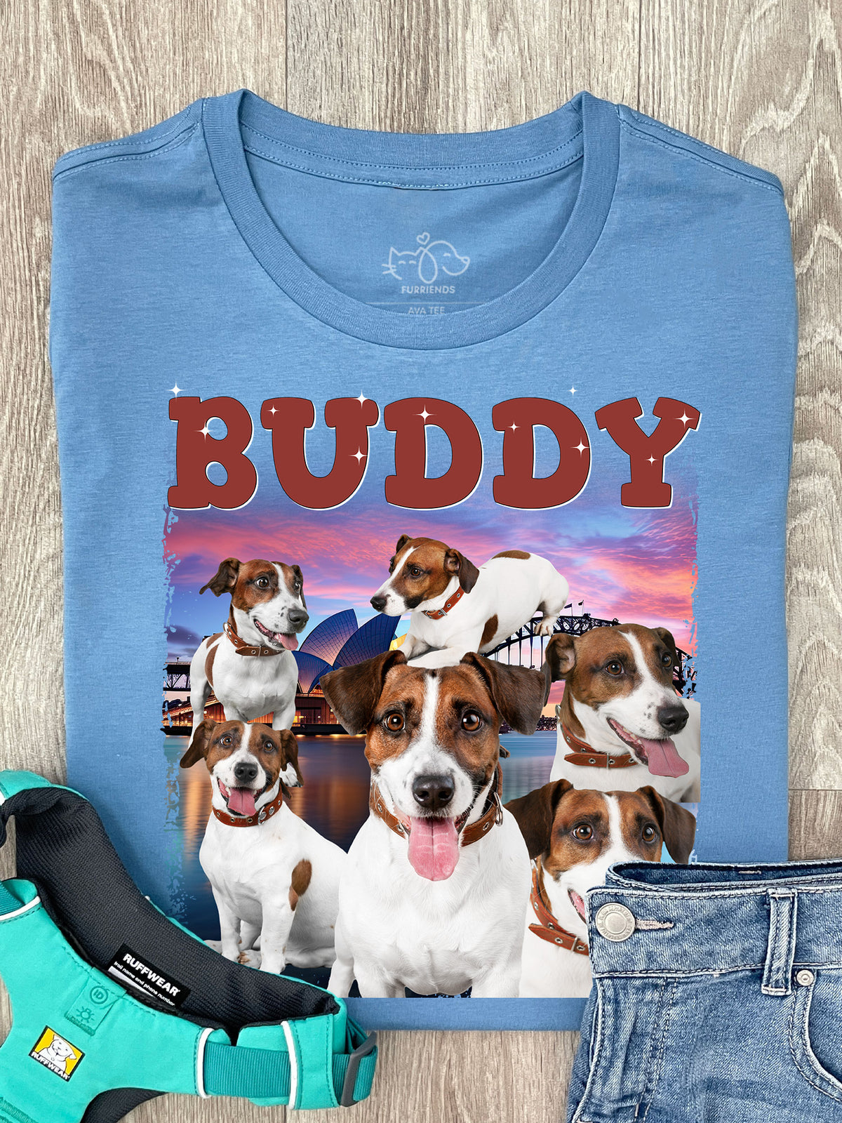 Customisable Pet Photo - Australian Theme Ava Women&#39;s Regular Fit Tee