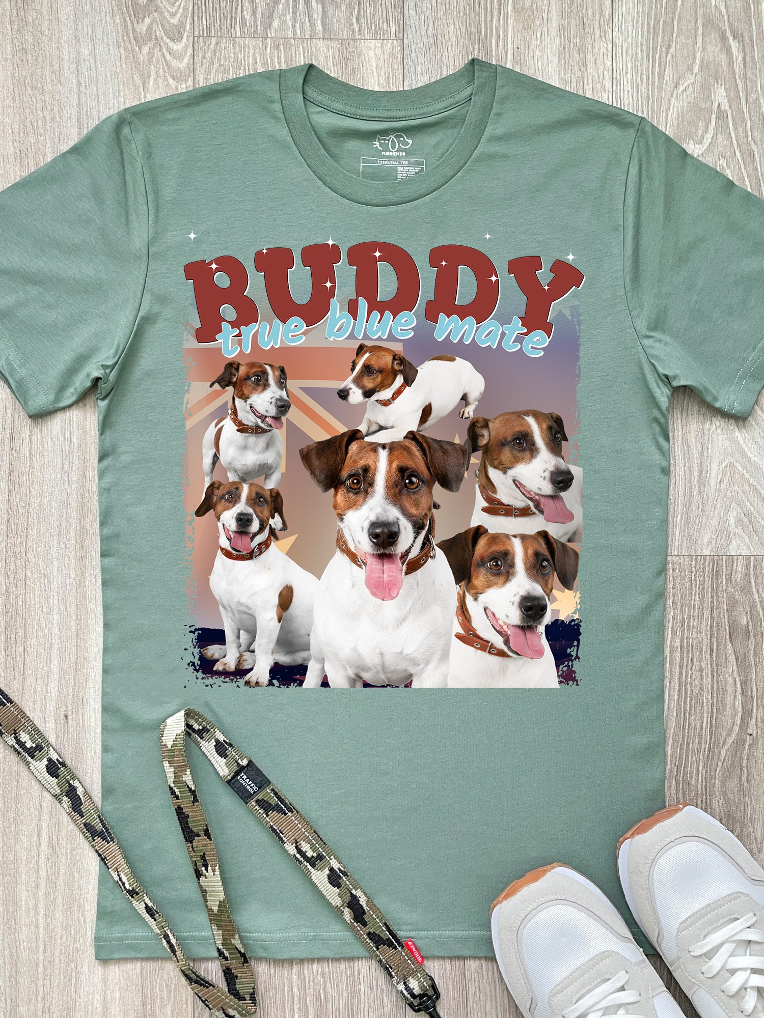 Customisable Pet Photo - Australian Theme Essential Unisex Tee