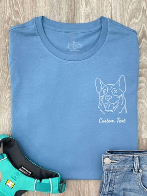 Customisable Breed Pocket Print Ava Women's Regular Fit Tee