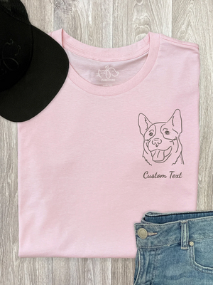 Customisable Breed Pocket Print Ava Women's Regular Fit Tee