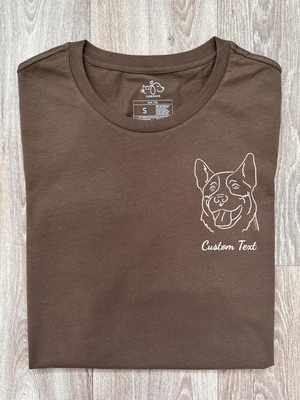 Customisable Breed Pocket Print Ava Women's Regular Fit Tee