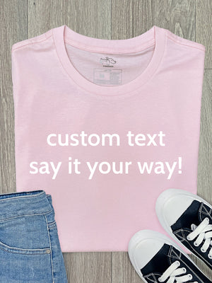 Customisable Text Ava Women's Regular Fit Tee