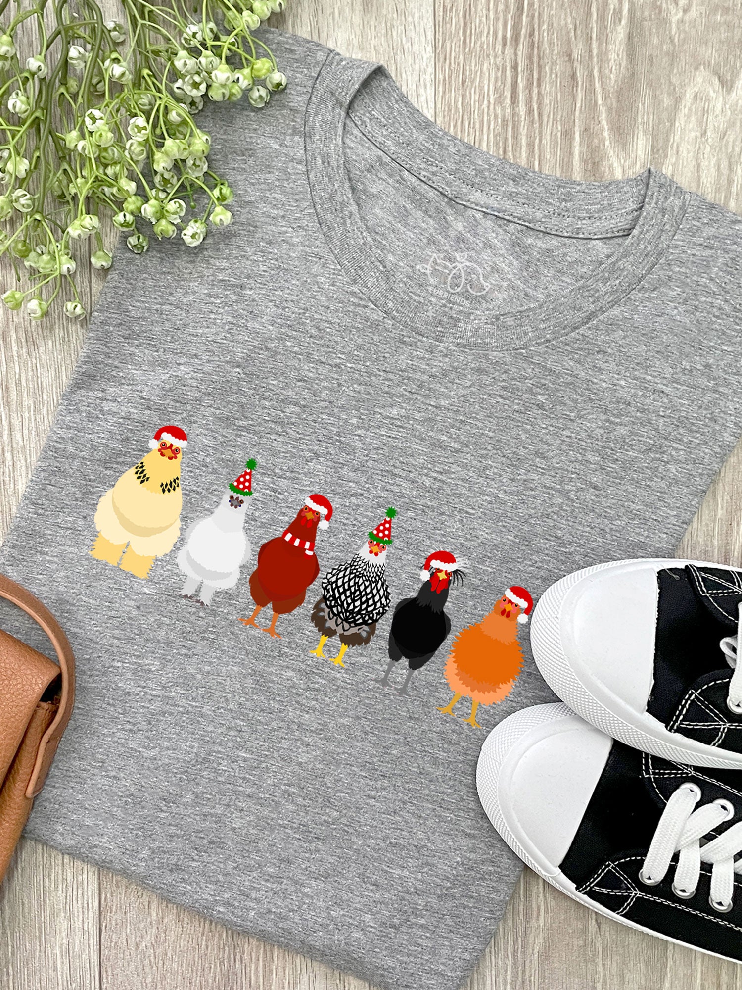 Merry Clucking Christmas Ava Women's Regular Fit Tee