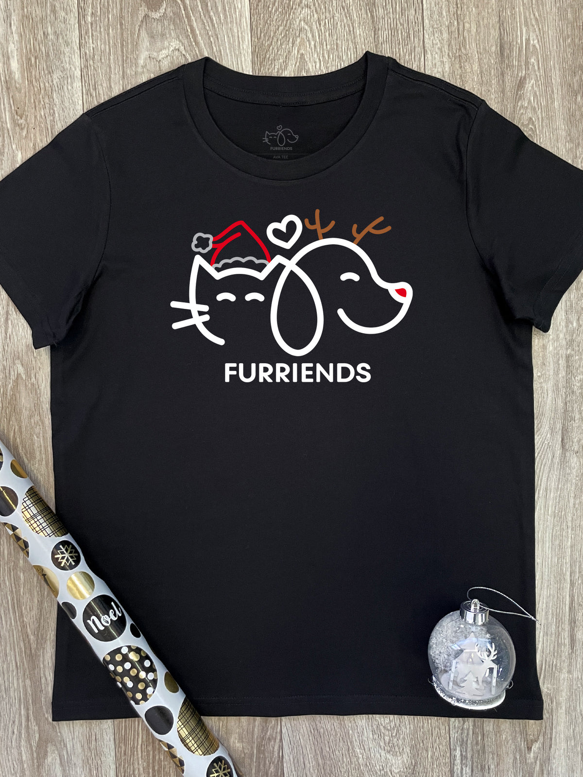 Furriends Signature Christmas Edition Ava Women&#39;s Regular Fit Tee