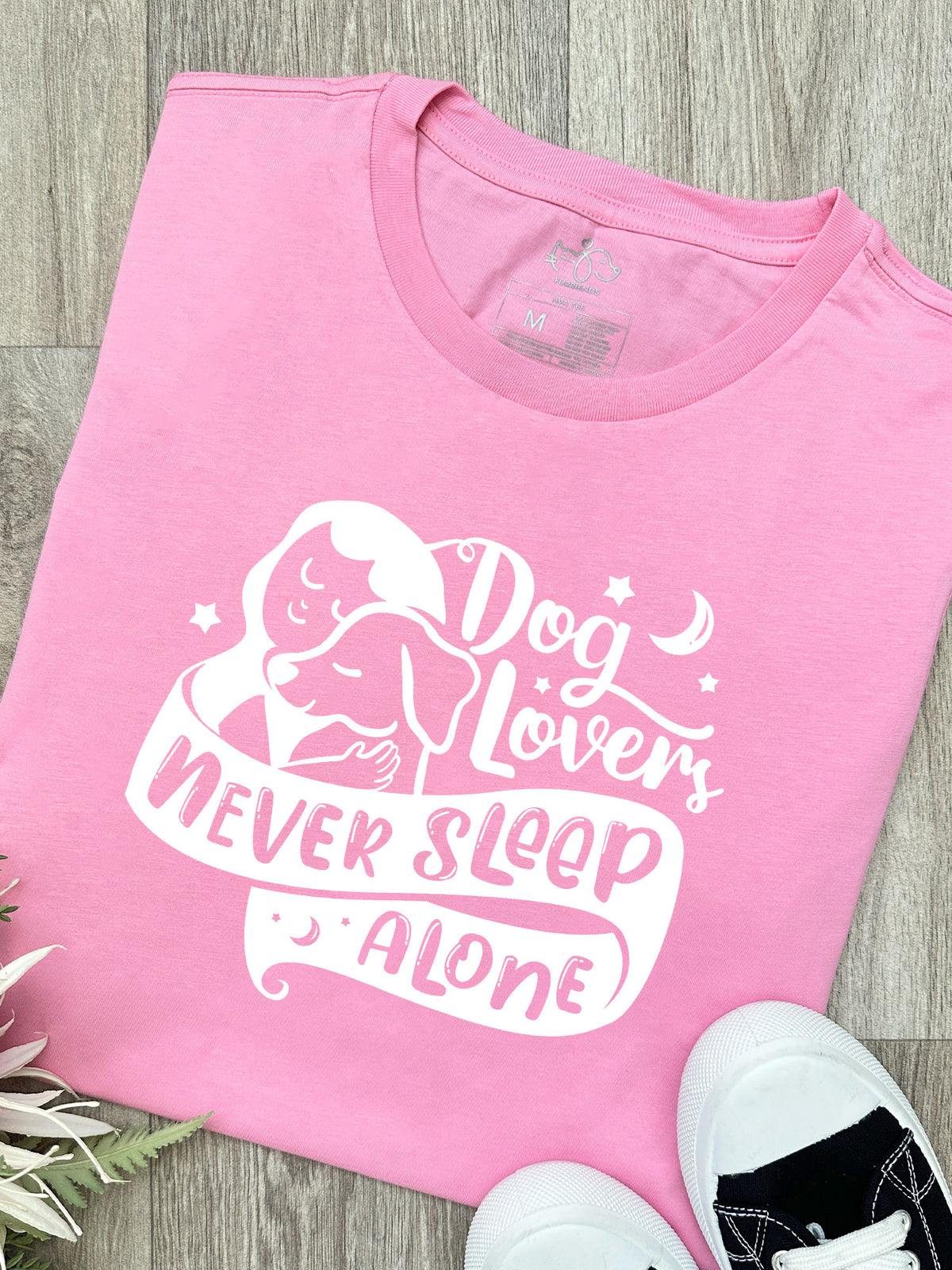 Dog Lovers Never Sleep Alone Ava Women&#39;s Regular Fit Tee