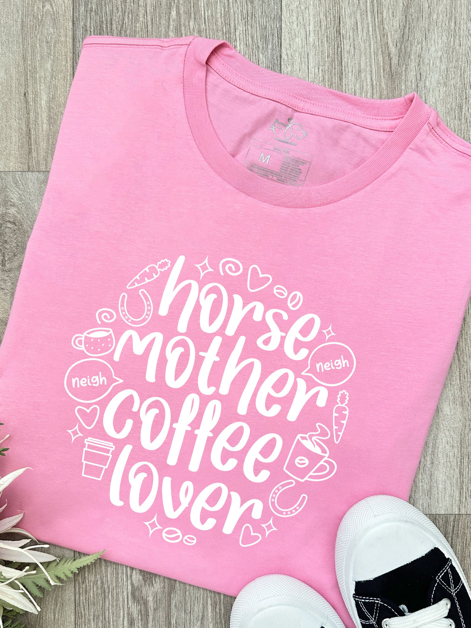 Horse Mother Coffee Lover Ava Women's Regular Fit Tee