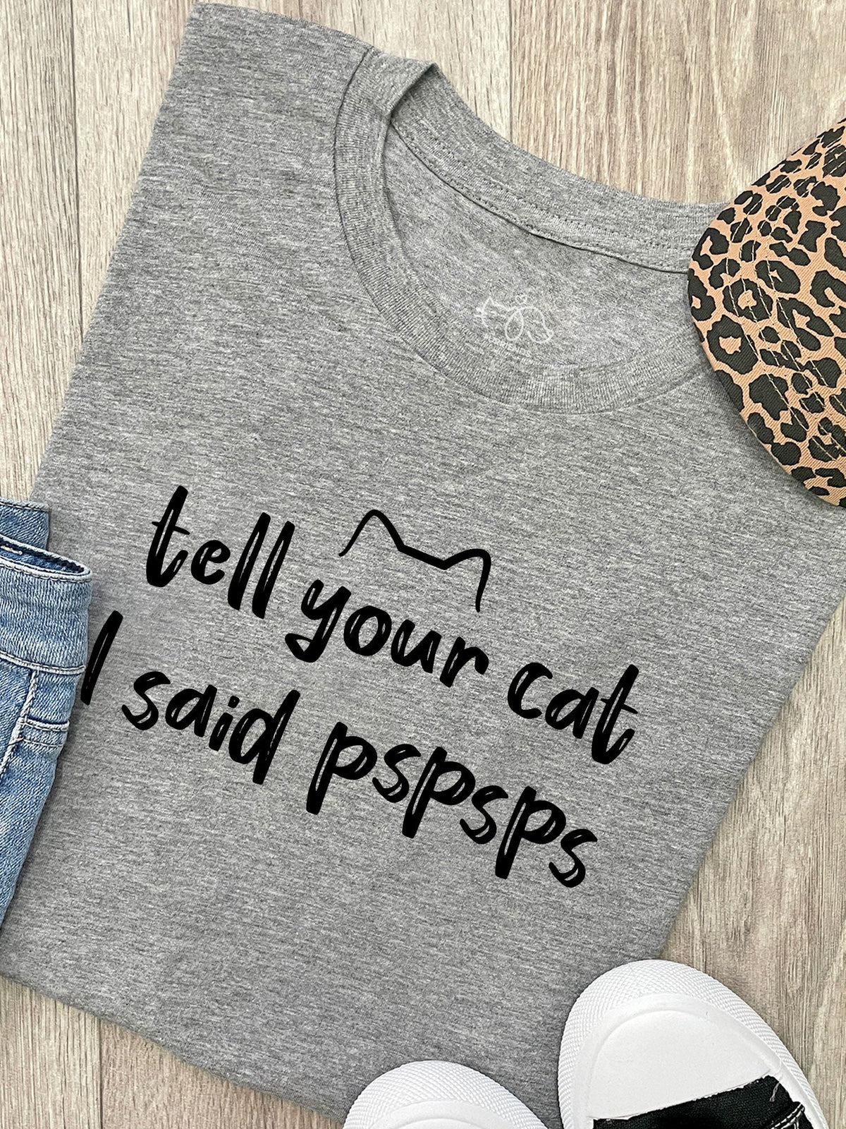 Tell Your Cat I Said pspsps Ava Women&#39;s Regular Fit Tee (SIZE S AND 2XL) ***SALE***