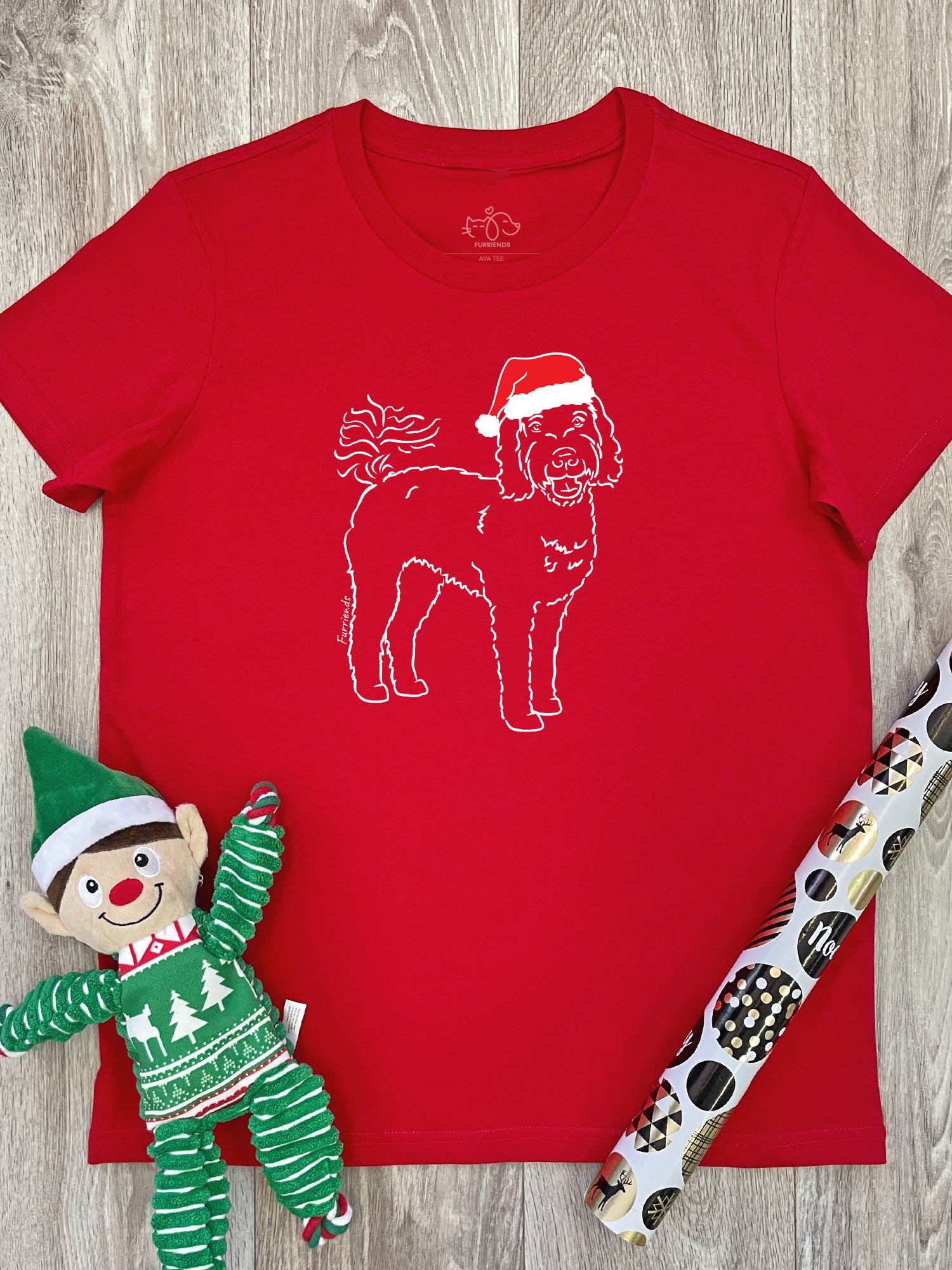 Labradoodle Christmas Edition Ava Women's Regular Fit Tee