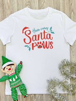 Here Comes Santa Paws Ava Women's Regular Fit Tee