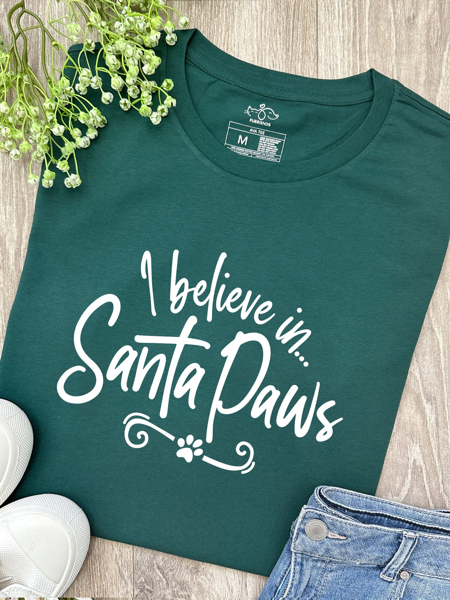 I Believe In Santa Paws Ava Women's Regular Fit Tee