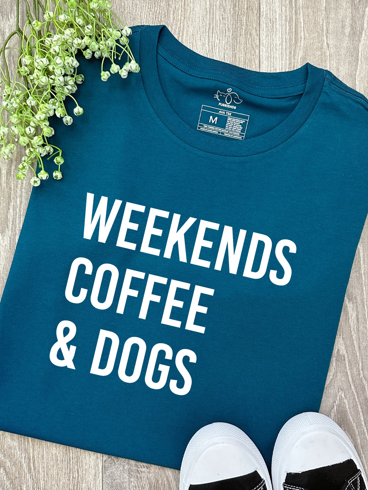 Weekends Coffee & Dogs Ava Women's Regular Fit Tee