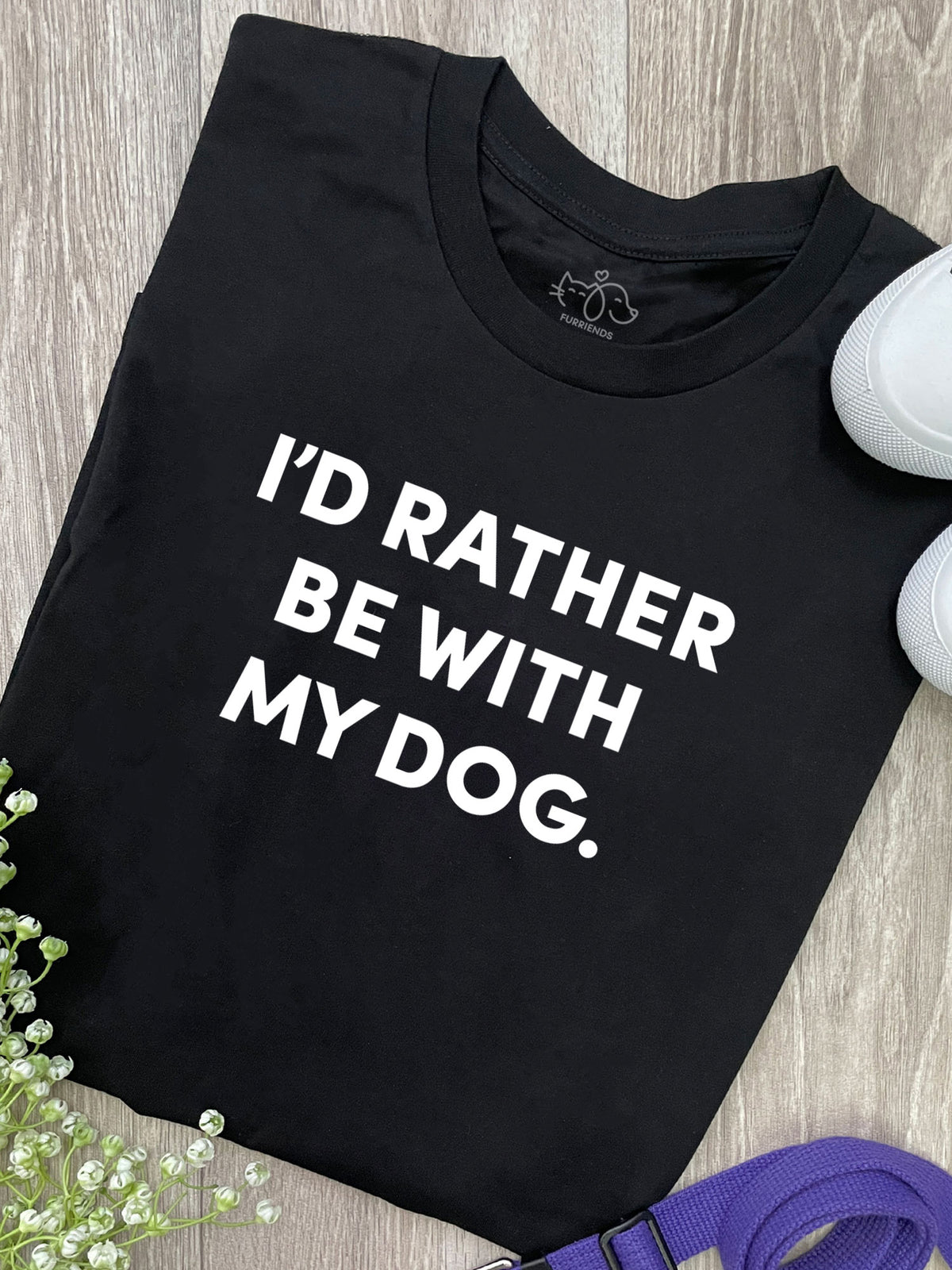 I&#39;d Rather Be With My Dog. Ava Women&#39;s Regular Fit Tee