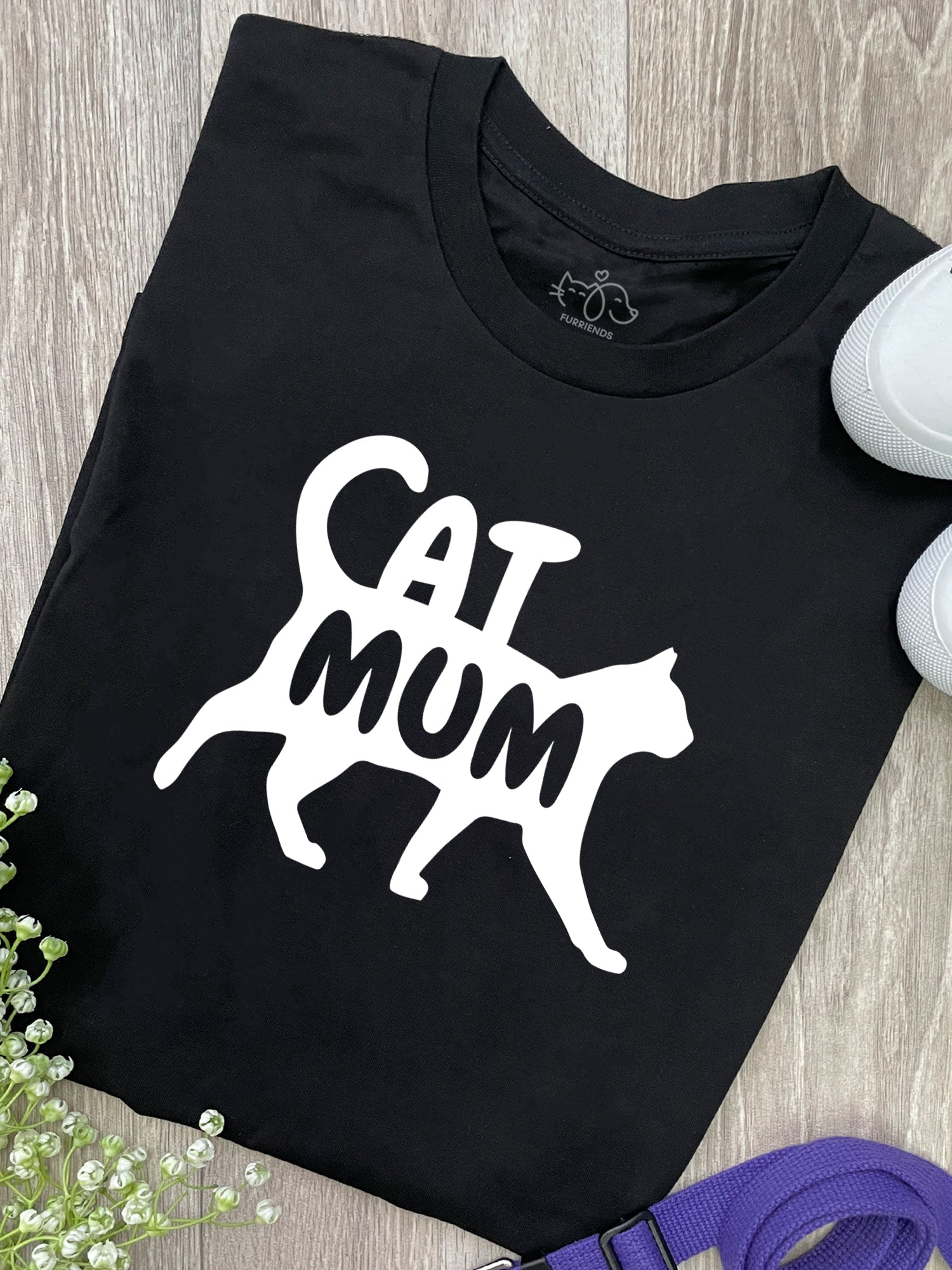 Cat Mum Silhouette Ava Women's Regular Fit Tee