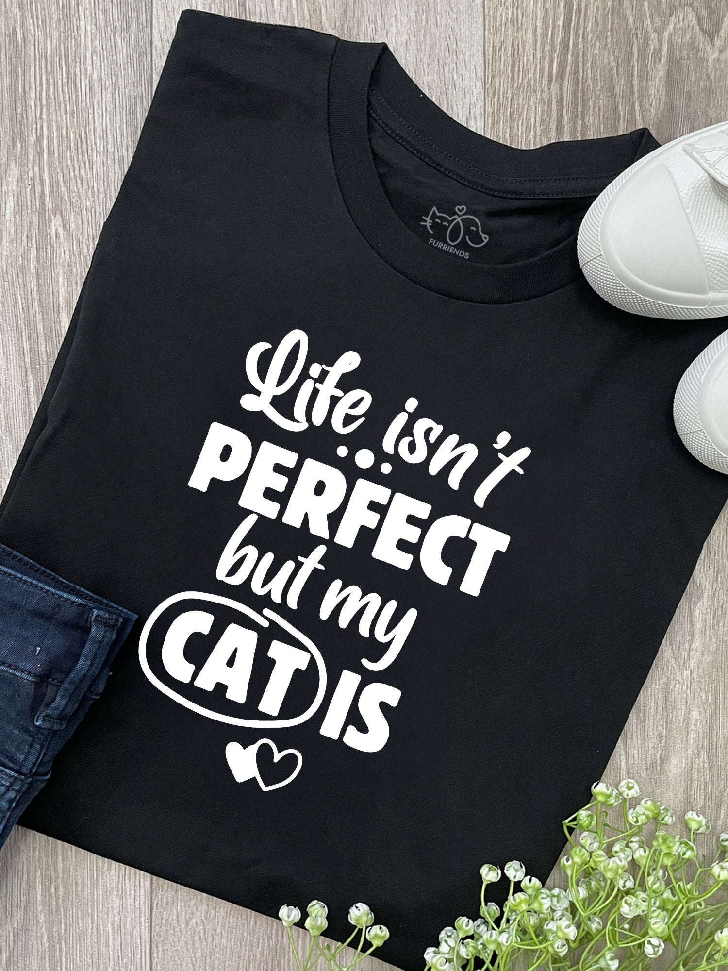 Life Isn't Perfect, But My Cat Is Ava Women's Regular Fit Tee