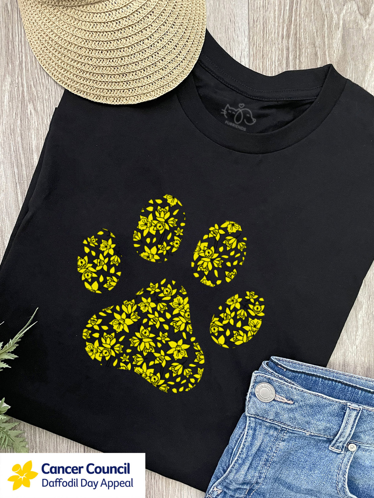 LIMITED EDITION Light After Dark Paw Print Ava Women&#39;s Regular Fit Tee