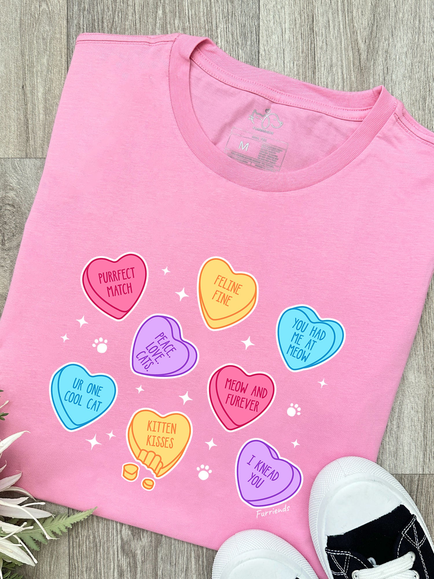 Candy Hearts - Cat Ava Women's Regular Fit Tee