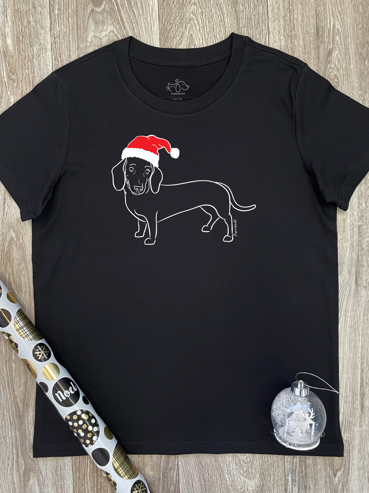 Dachshund Christmas Edition Ava Women&#39;s Regular Fit Tee