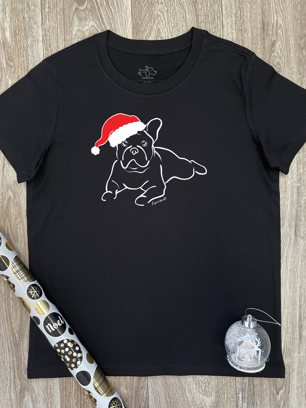 French Bulldog Christmas Edition Ava Women&#39;s Regular Fit Tee