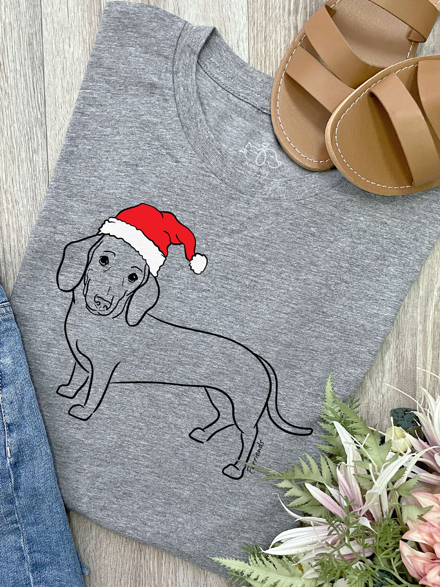 Dachshund Christmas Edition Ava Women's Regular Fit Tee