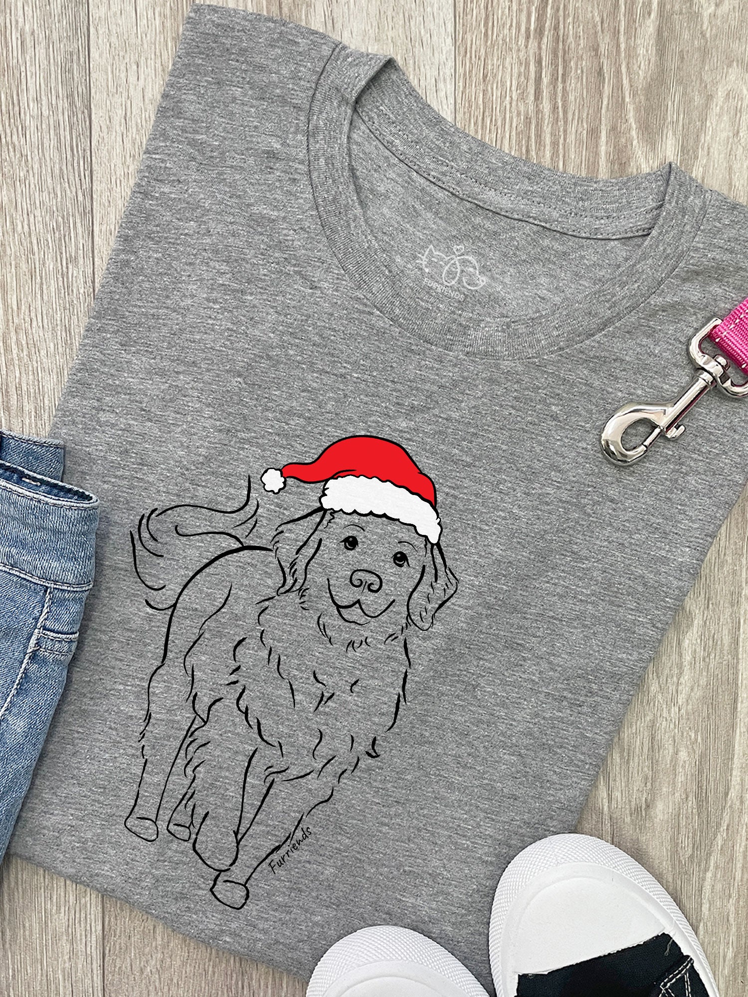 Golden Retriever Christmas Edition Ava Women's Regular Fit Tee