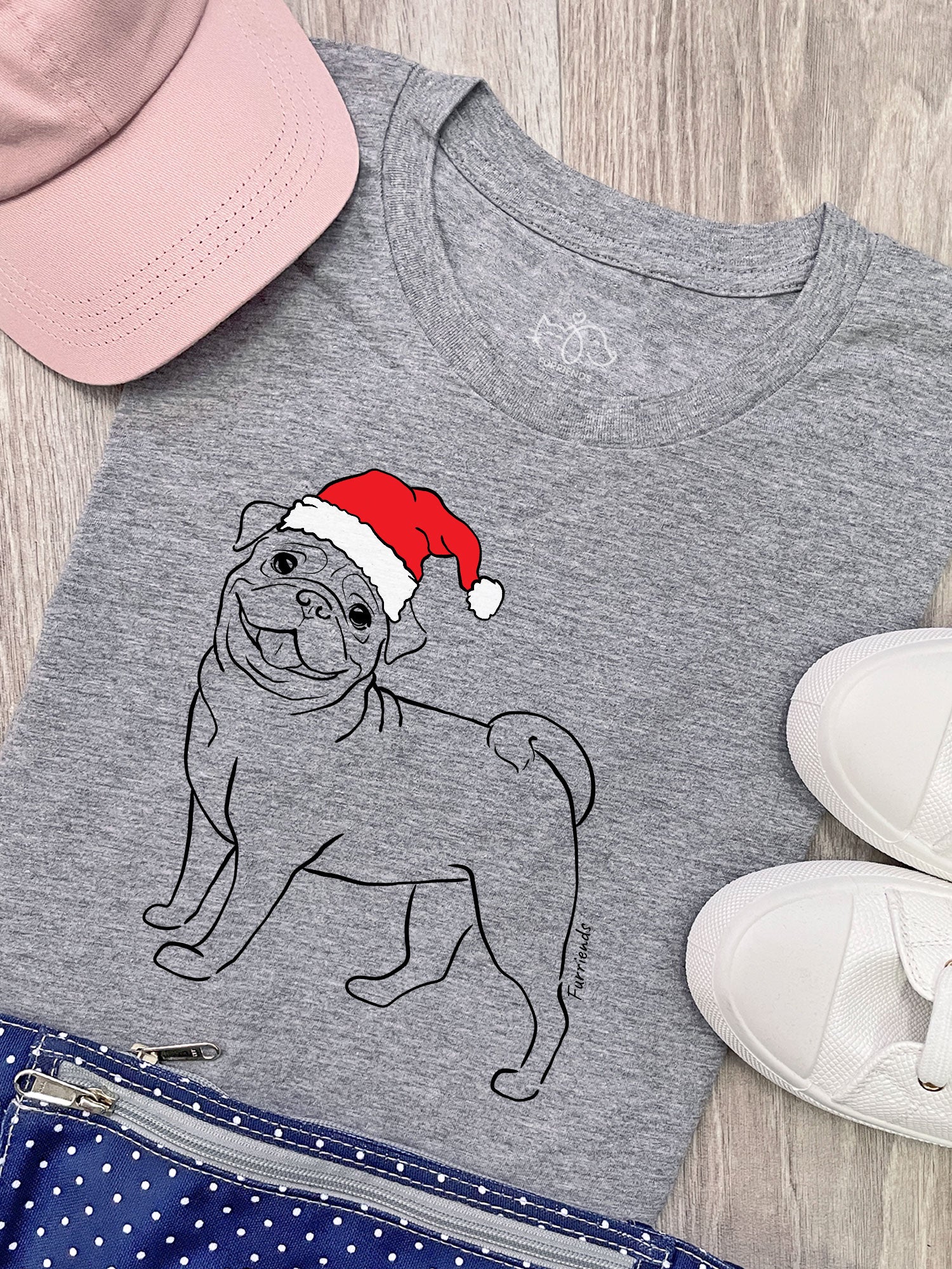 Pug Christmas Edition Ava Women's Regular Fit Tee