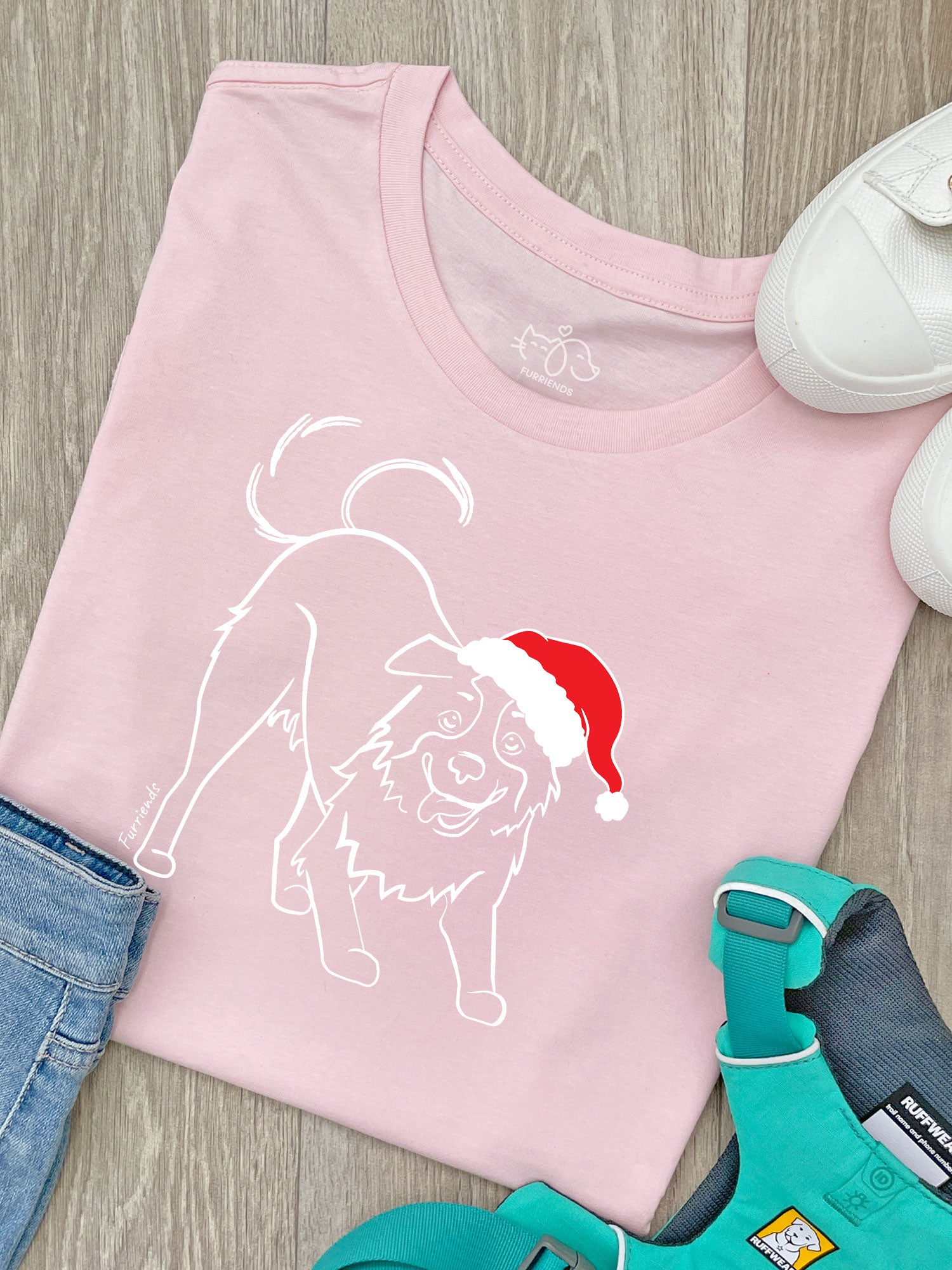 Border Collie Christmas Edition Ava Women's Regular Fit Tee