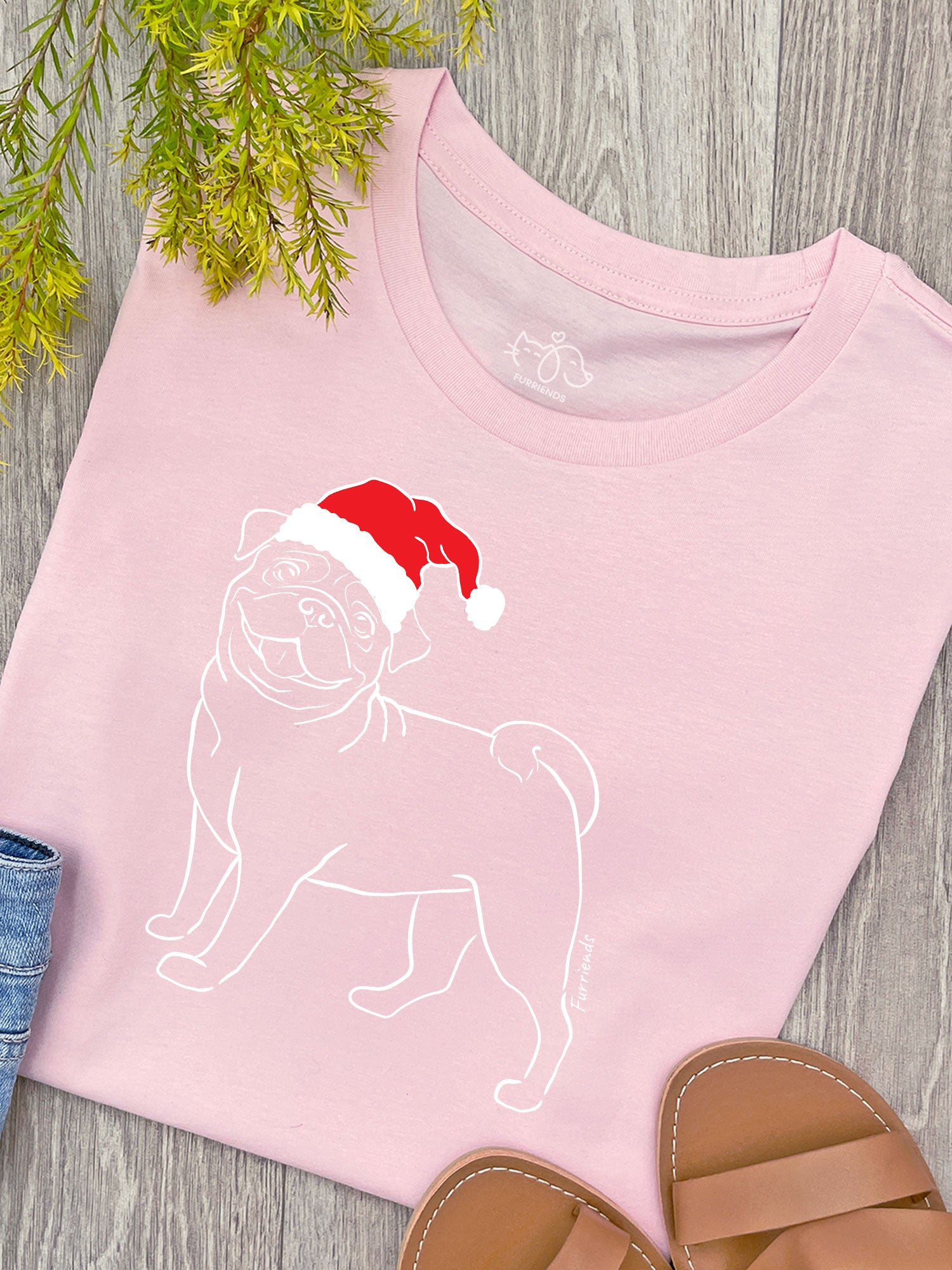 Pug Christmas Edition Ava Women's Regular Fit Tee