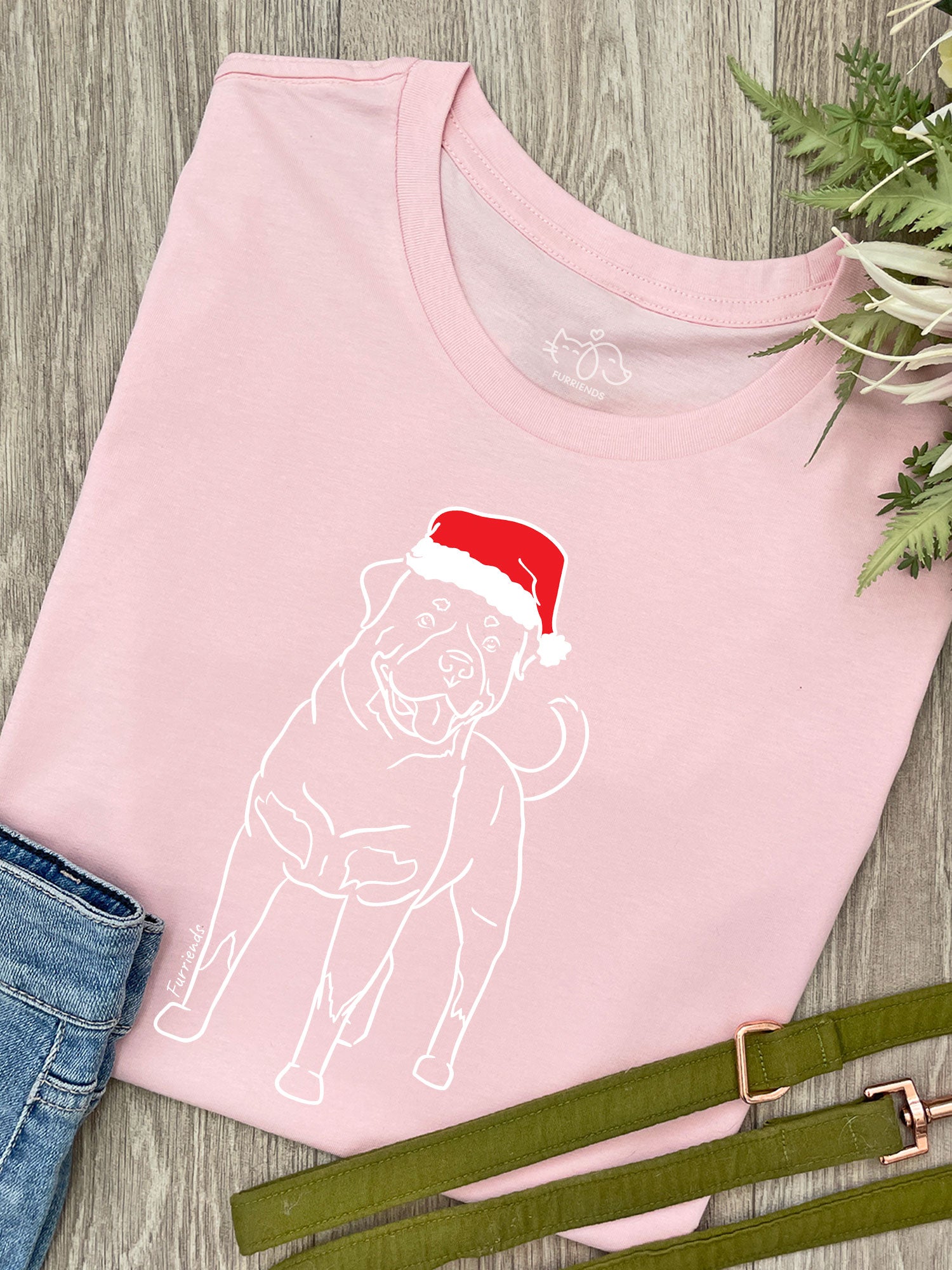 Rottweiler Christmas Edition Ava Women's Regular Fit Tee