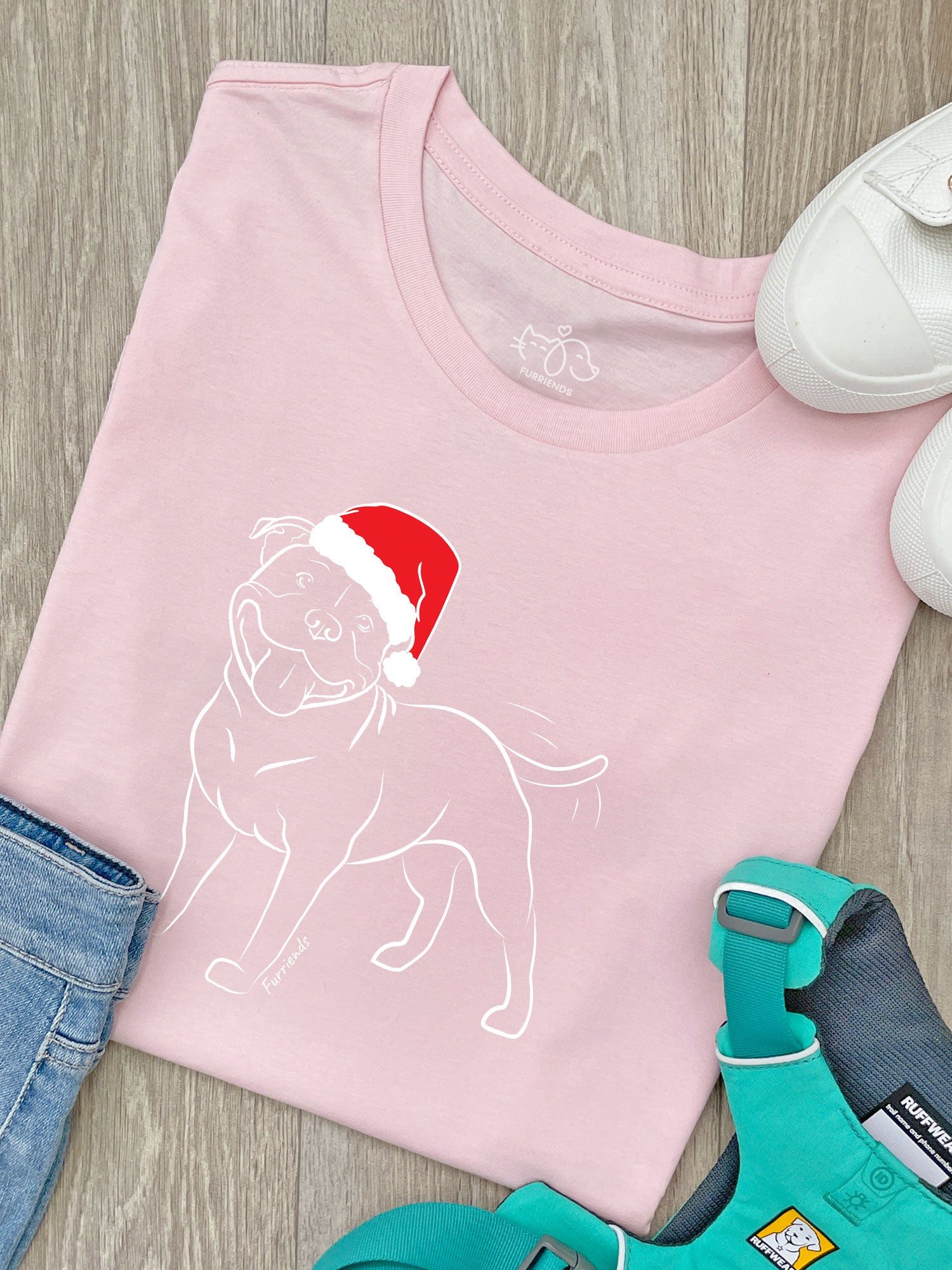 Staffordshire Bull Terrier Christmas Edition Ava Women's Regular Fit Tee