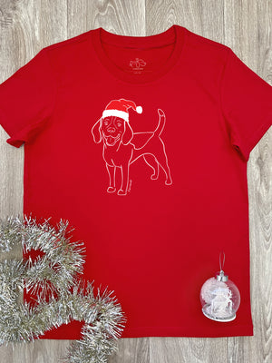 Beagle Christmas Edition Ava Women's Regular Fit Tee