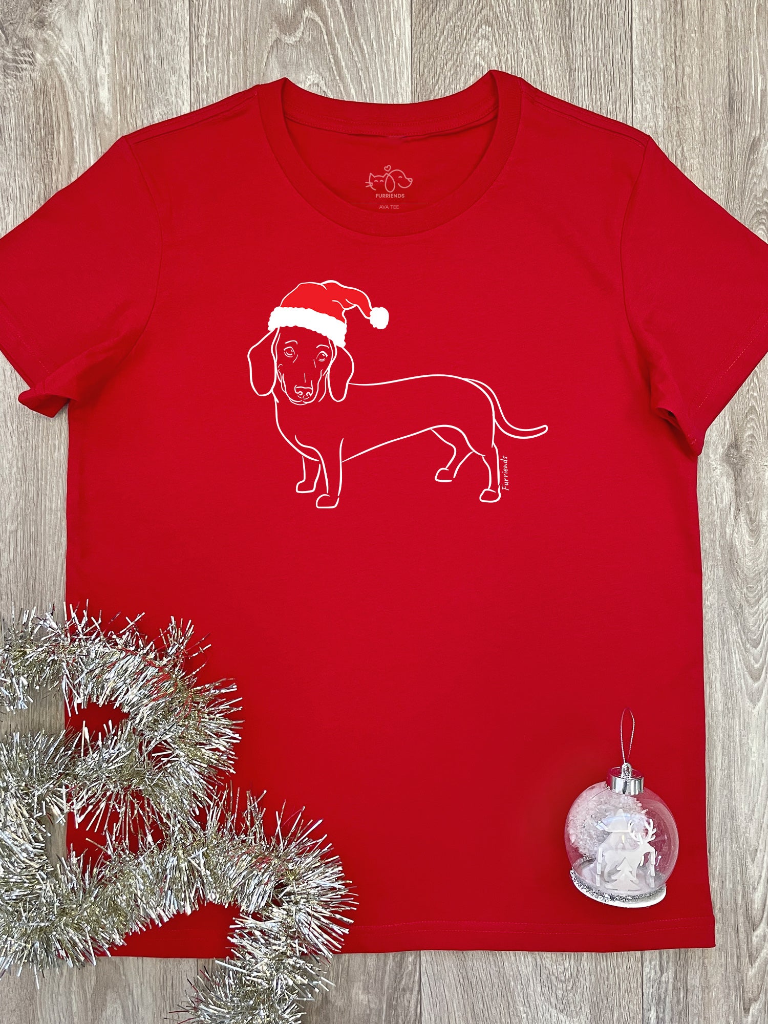 Dachshund Christmas Edition Ava Women's Regular Fit Tee