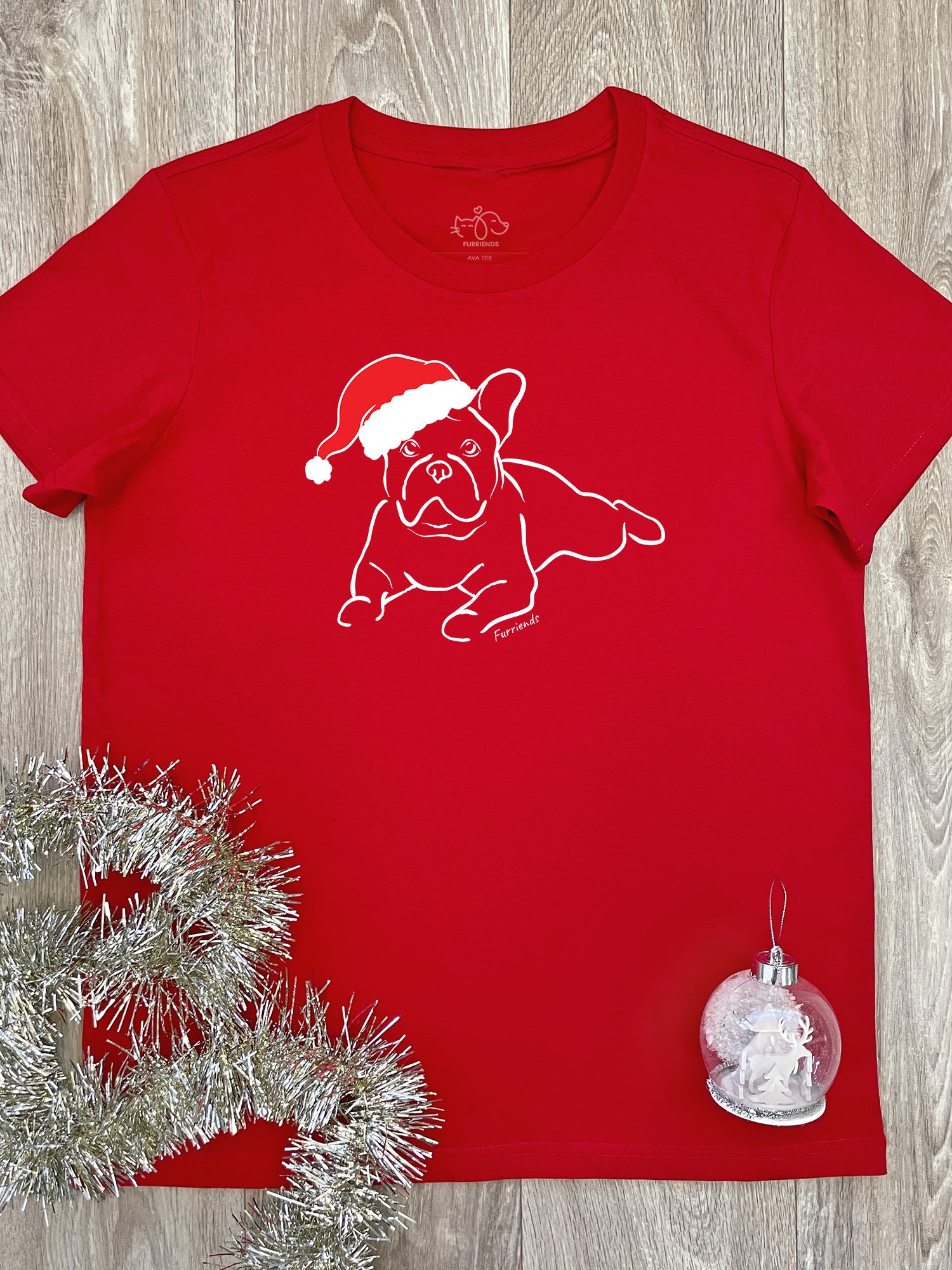 French Bulldog Christmas Edition Ava Women's Regular Fit Tee