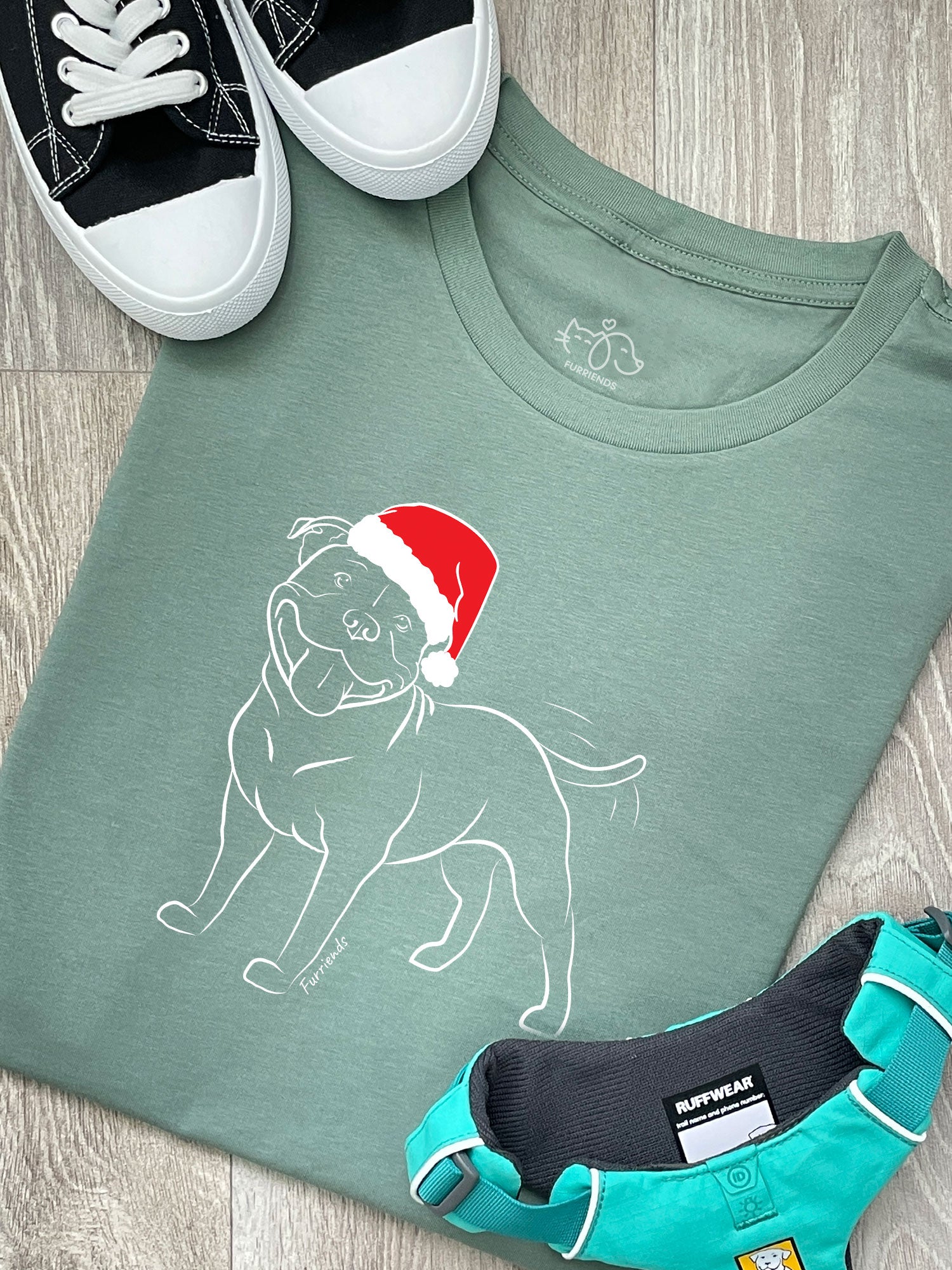 Staffordshire Bull Terrier Christmas Edition Ava Women's Regular Fit Tee