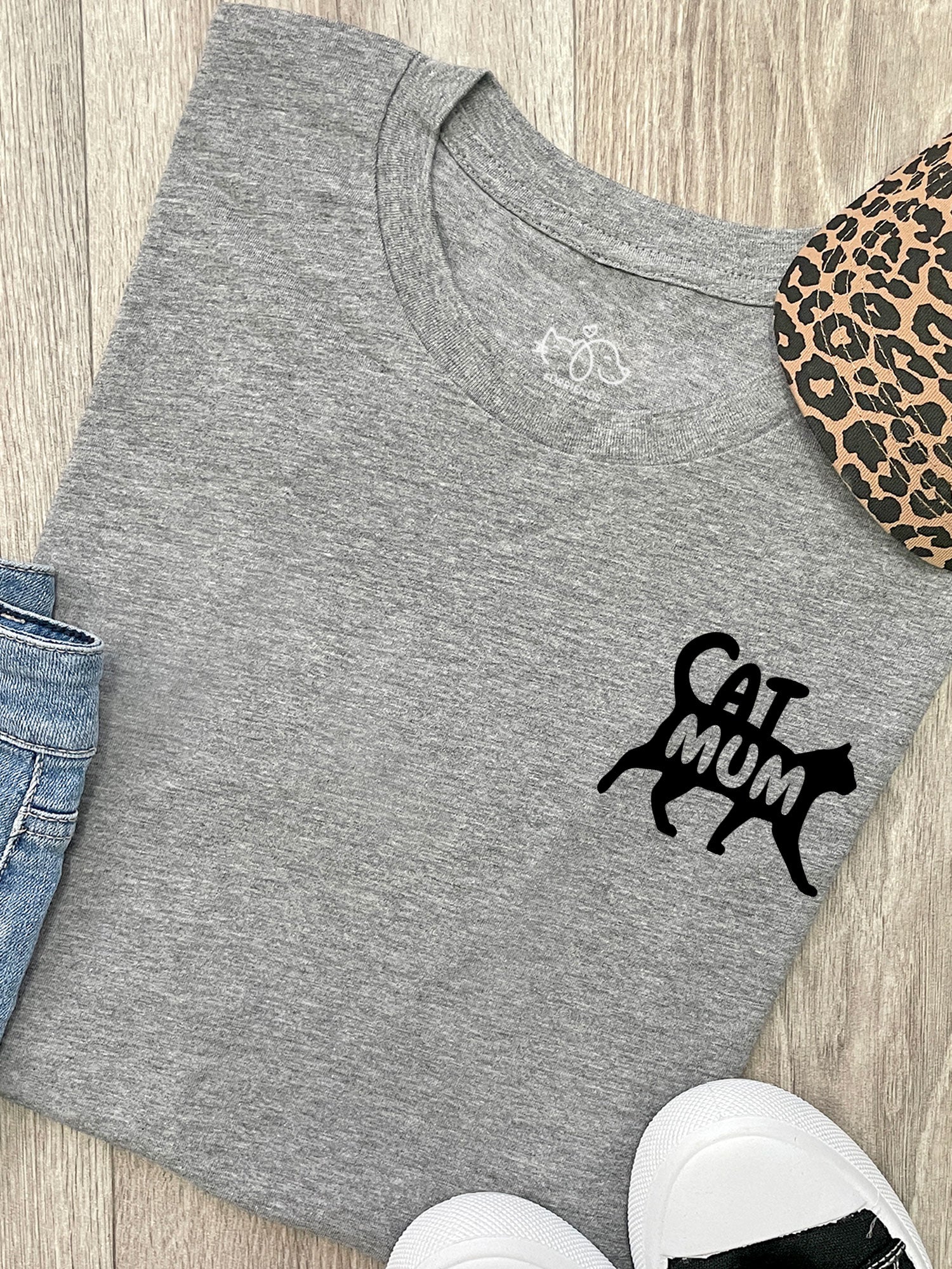 Cat Mum Silhouette Ava Women's Regular Fit Tee